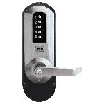 Simplex
5010
Pushbutton Lock w/ Winston Lever for Exit Trim Combination Entry-Key Override-Exterio
