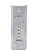 Simplex2015-26DExit Trim Pushbutton Lock w/ Thumbturn Style Knob Combination Entry Only Satin Ch