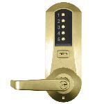 Simplex505XPushbutton Cylindrical Lock w/ Knob or Lever Combination Entry-Key Override-Exterior 