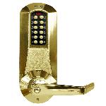SimplexE50_CYLE-Plex Electronic Pushbutton Cylindrical Lock w/ Knob or Lever Key Override 100 Ac